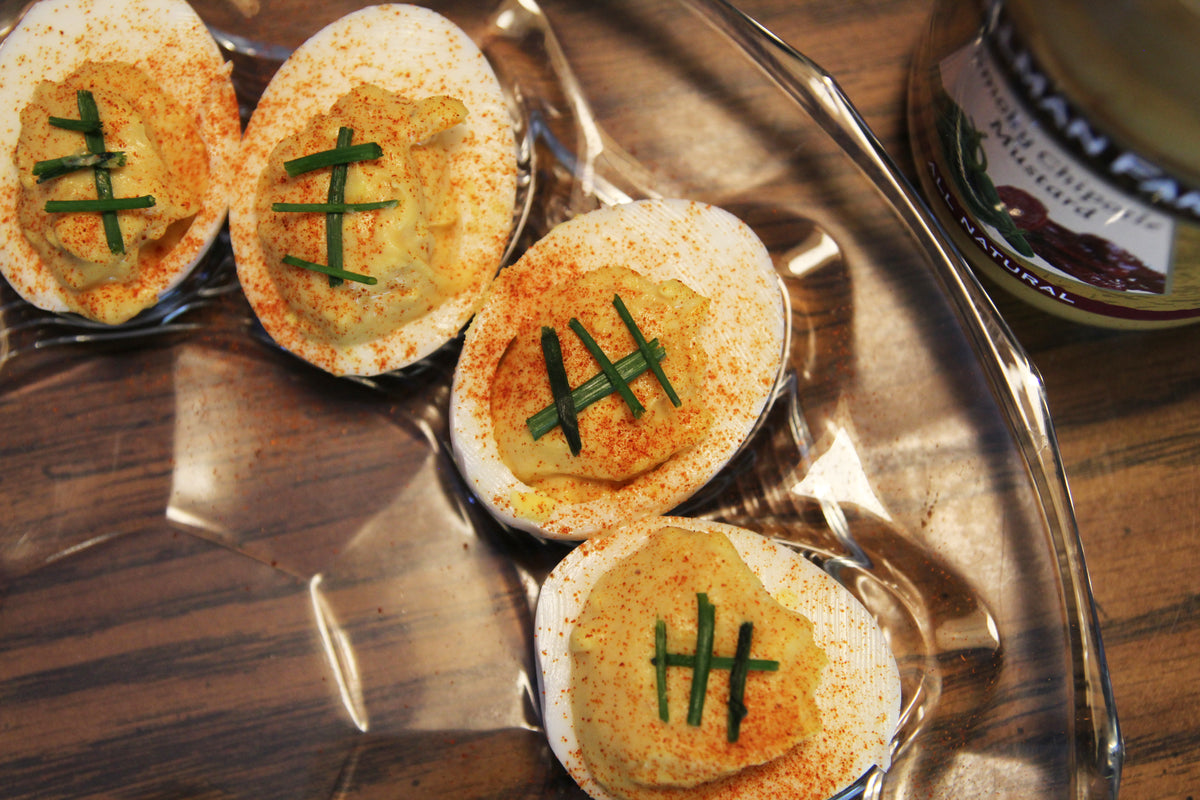 Football Deviled Eggs | Dillman Farm