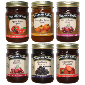 Classic Fruit Butters and Preserves Christmas Variety 6 Pack