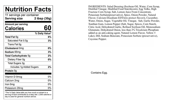 Cucumber Dill Dressing