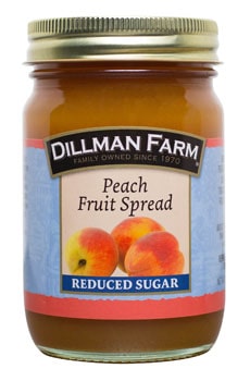 peach fruit spread - reduced sugar