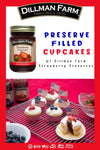 strawberry preserve cupcakes